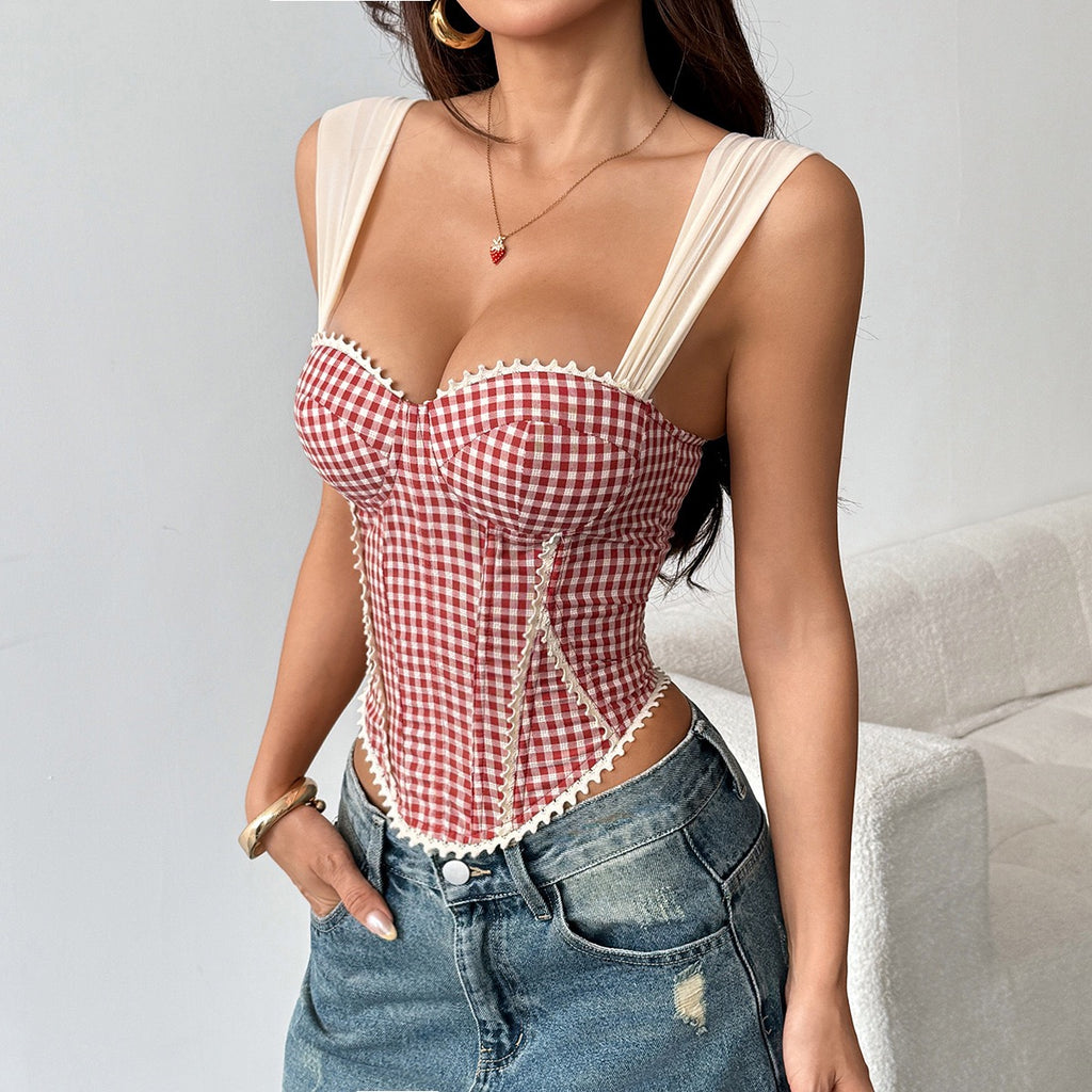 Gingham Sweetheart Corset