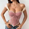 Gingham Sweetheart Corset